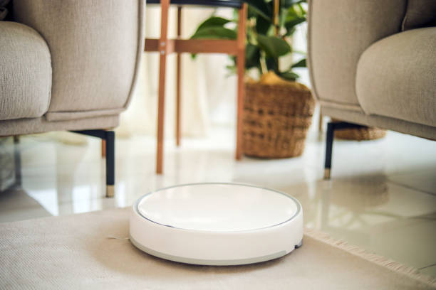 istock Home Technology , Robot Vacuum Cleaner , New Life Style 1445442091
