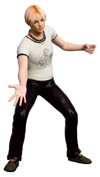 istock 3D Rendering Teenager Boy on White 1445443063