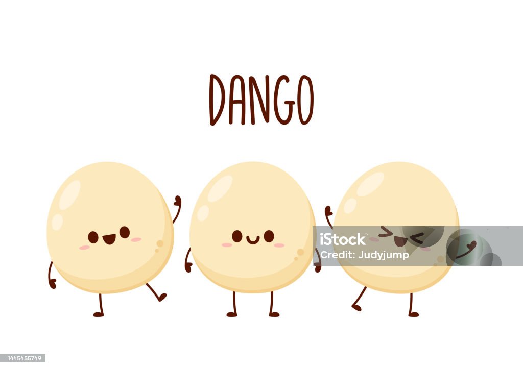 Dango Design Cute Dango Character Design Dango Japanese Dango Vector Illustration On ...