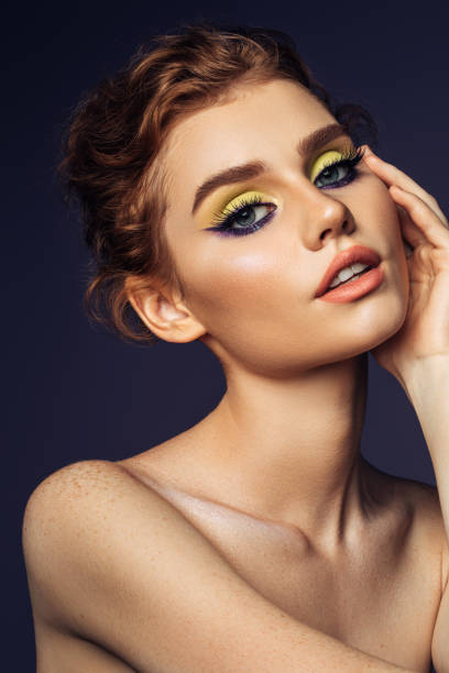 istock Beautiful woman. Bright make-up 1445459923