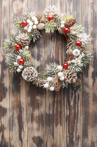 istock Decorative festive Christmas wreath 1445461771