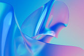 3d Glass fluid gradient background