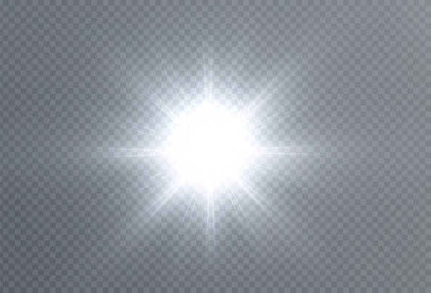 светлая звезда белая png. светлое солнце белое png. световая вспышка белая png. - air duct flash stock illustrations