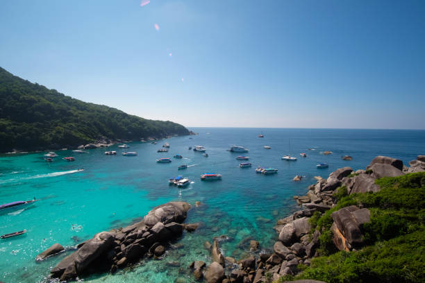 istock Phuket andaman simiran sea   view and boat 1445468016