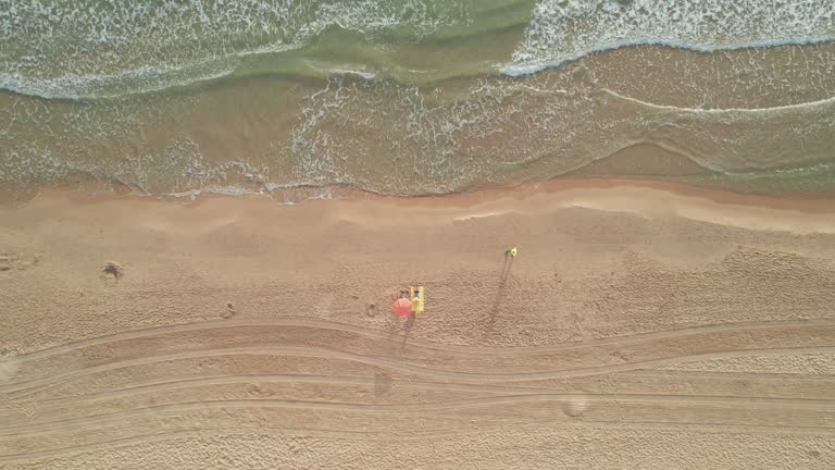 Remote work on the beach.