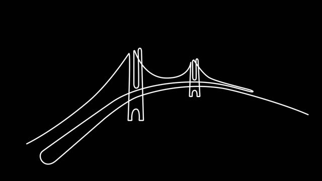 Bridge self drawing animation