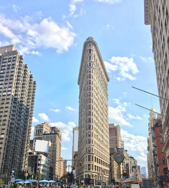 The Flatiron Building in New York. stock photo