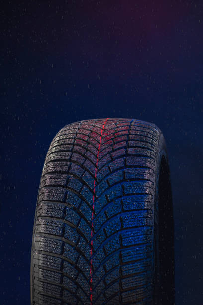 istock Car Wheel Return In The Wet 1445479520