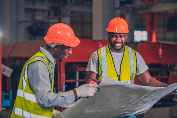istock Worker are working in factory, engineer worker skills quality, maintenance, training industry factory worker , warehouse Workshop for factory operators, mechanical engineering team production. 1445487758