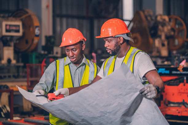 istock Worker are working in factory, engineer worker skills quality, maintenance, training industry factory worker , warehouse Workshop for factory operators, mechanical engineering team production. 1445487780