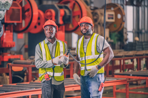 istock Worker are working in factory, engineer worker skills quality, maintenance, training industry factory worker , warehouse Workshop for factory operators, mechanical engineering team production. 1445487788