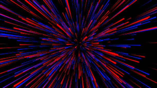 istock Abstract hyperspeed background. Movements of big data cyberspace. Dynamic light lines on the speed. Futuristic explosion of light. Colored rays in motion. 3D rendering. 1445487949