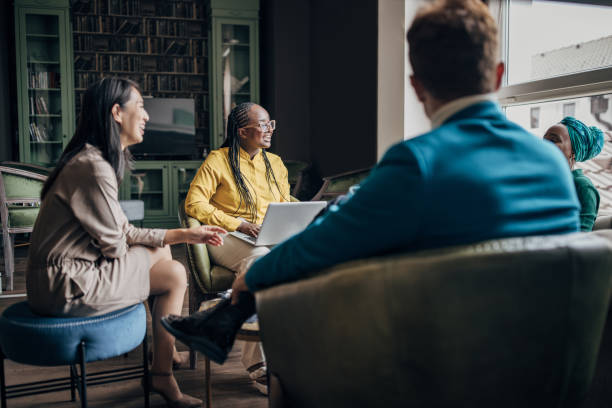 istock Businesspeople on coffee break 1445489123