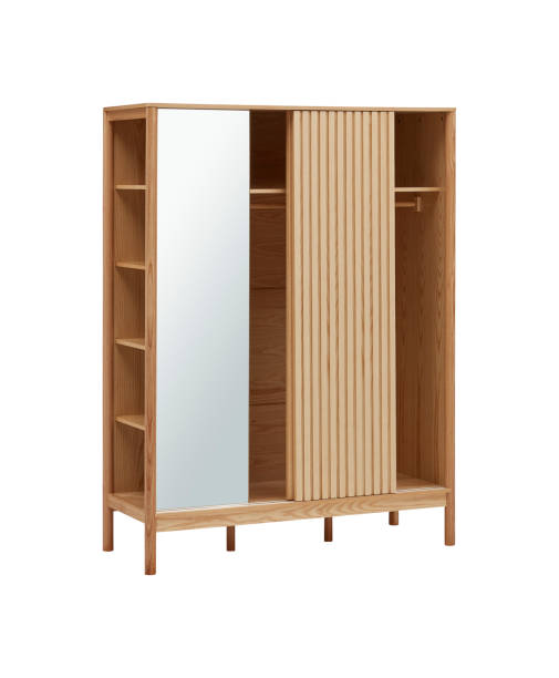 istock Modern wooden cabinet isolated on white background with clipping path 1445489164