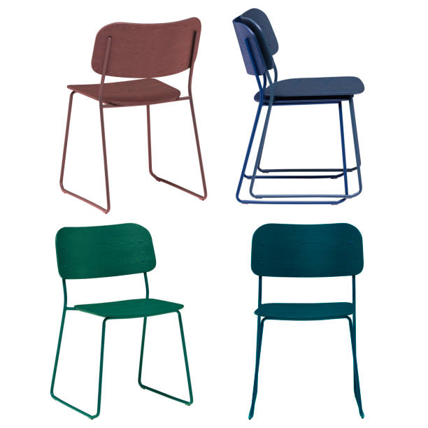 istock Modern chair isolated on white background with clipping path 1445489251