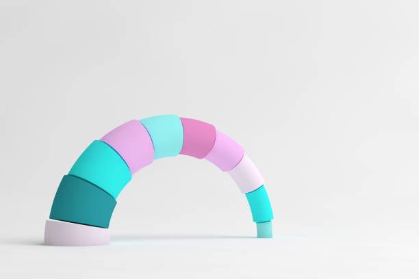 istock Abstract balance colorful geometric shapes 1445493294