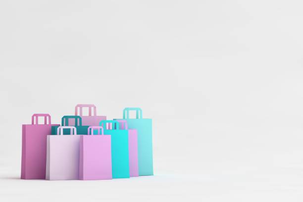 istock Colored shopping bags 1445494996
