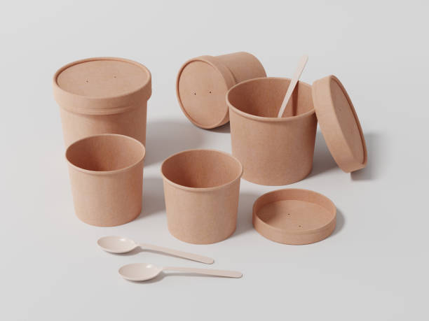 istock Kraft paper food container 1445497220
