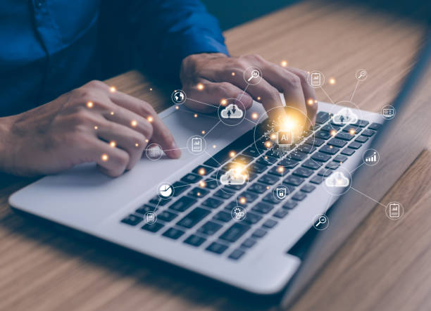 istock Ai technology. Digital transformation change management, internet of things. new technology bigdata and business process strategy, customer service management, cloud computing, smart industry. 1445499709