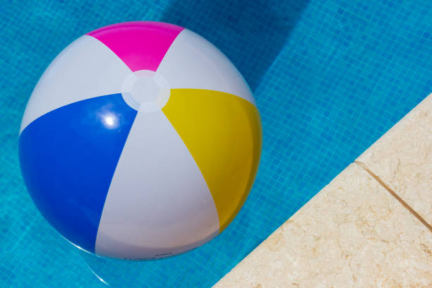 istock inflatable ball in the pool 1445501412