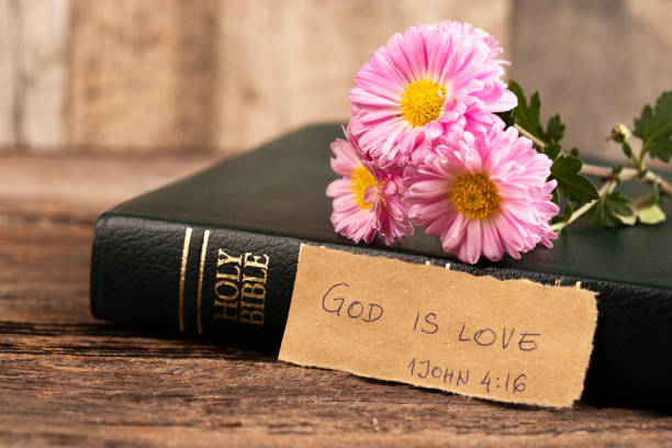 istock Handwritten Bible quote 1445503145