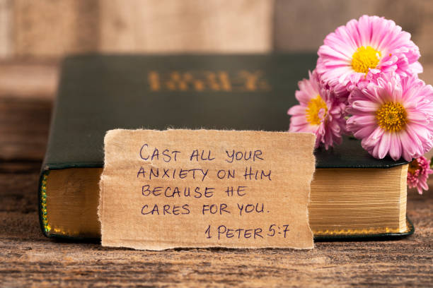 istock Handwritten Bible quote 1445503395