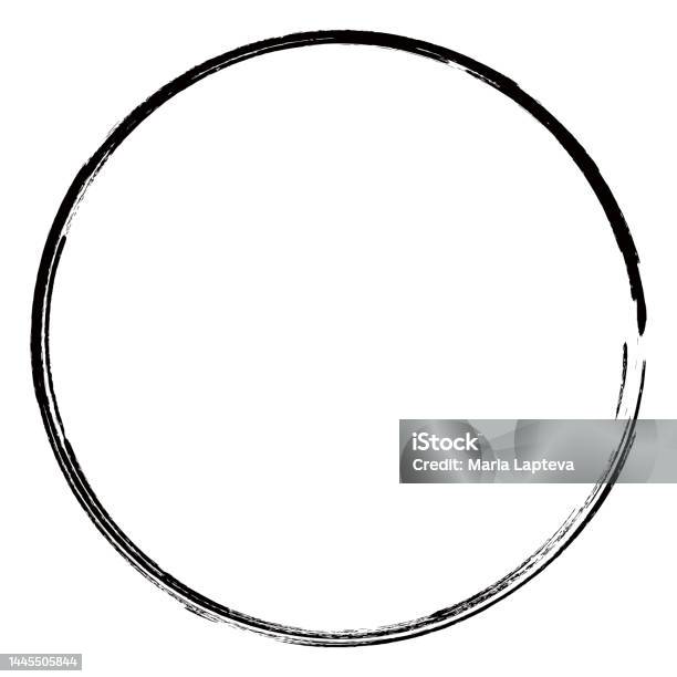 Circular Rounded Vintage Round Frame With Patterns Circular Frames On A White Background ...