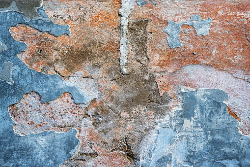 Abstract texture background, pastel color stain on wall.