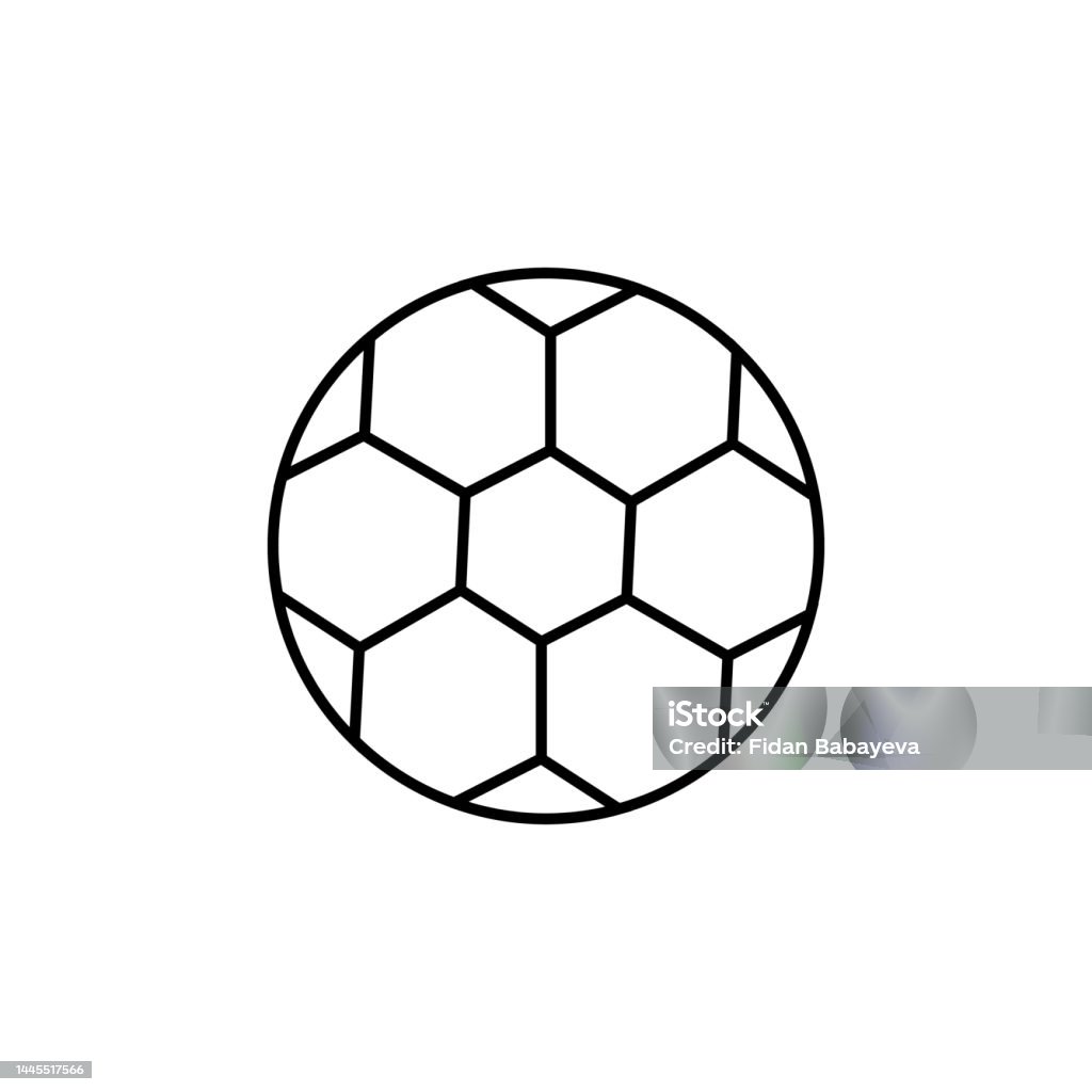 Football Player Icon Illustration On White Background Stock