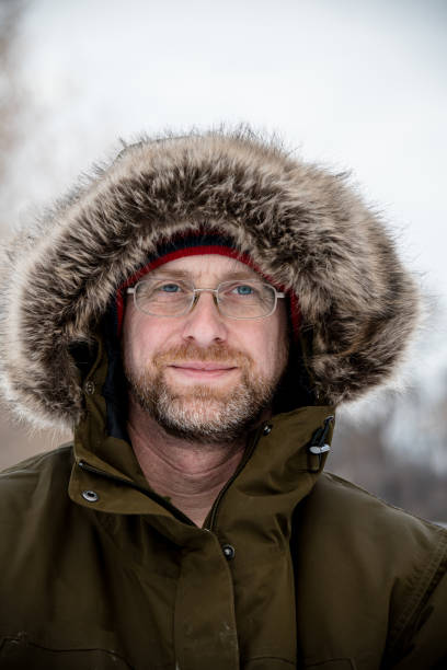 istock Caucasian man winter portrait 1445521586