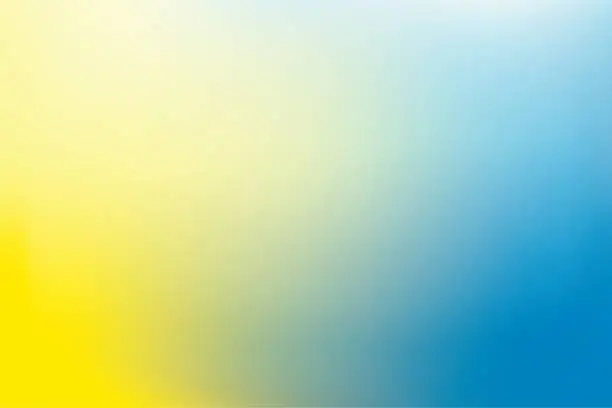 Vector illustration of Blue-yellow defocused abstract background