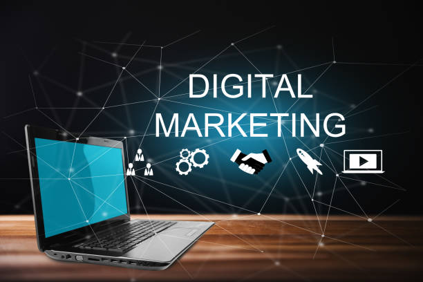 istock Digital marketing, icons and network 1445528163