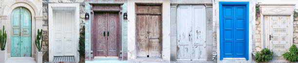 istock Charming House with wooden old doors. 1445531696