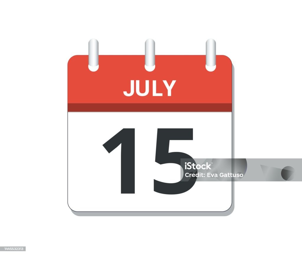 July 15th Calendar Icon Vector Stock Illustration Download Image Now July 15th Calendar Icon Vector Stock Illustration Download Image Now