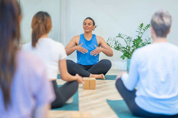 istock Adult Yoga Class 1445533258