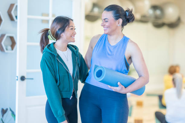 istock Friends at a Yoga Studio 1445533497