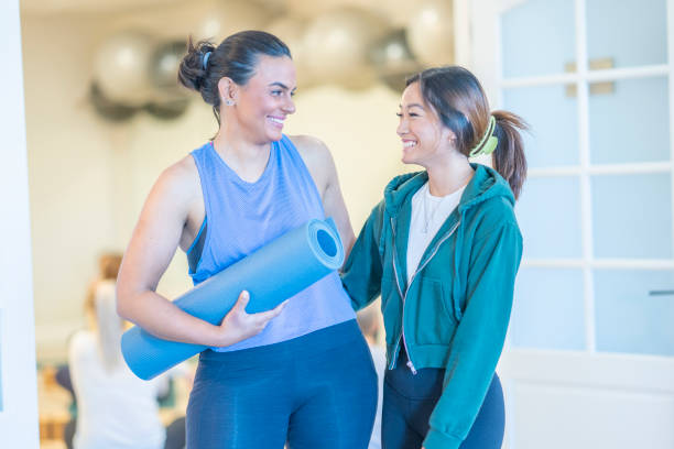 istock Friends at a Yoga Studio 1445533507