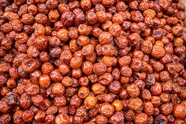 Turkish hunnap Dried Chinese red dates jujube fruit stock pictures, royalty-free photos & images