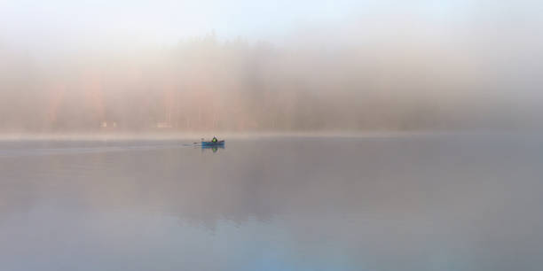 istock Fog is a Finnish Tuusula lake. 1445546120