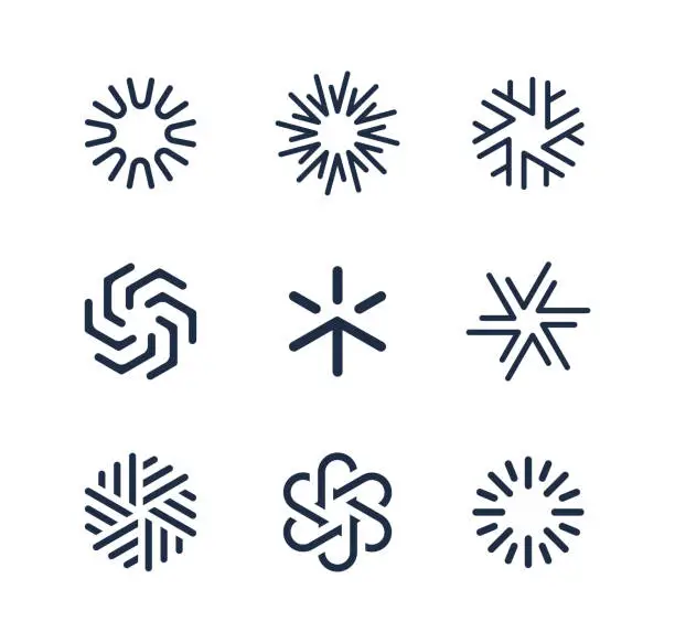 Vector illustration of Logo Elements Design