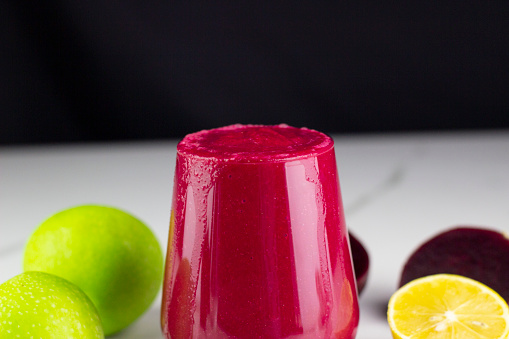 tasty and healthy beet apple carrot smoothie