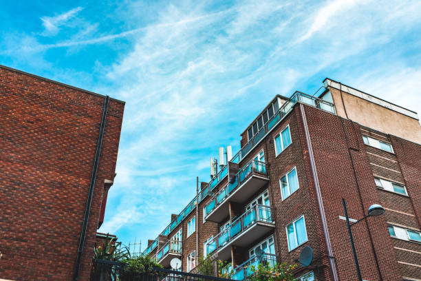 istock Old council tower block in London, UK 1445552624