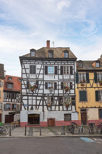 Traditional French home in Strasbourg, France.