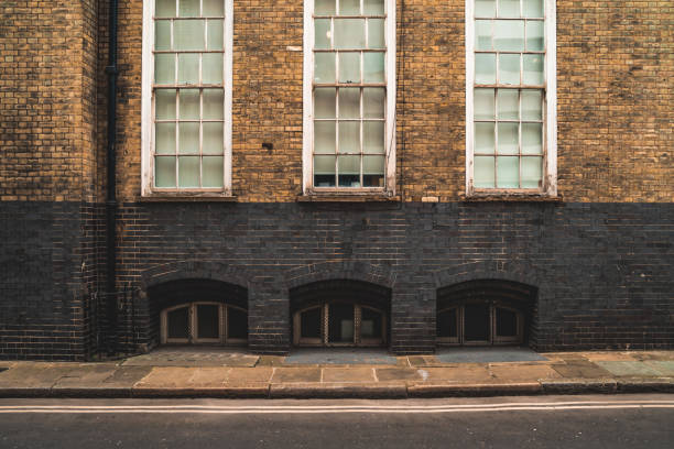 Classic architectural wall in London street