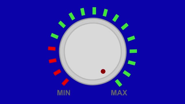 animation button knob high and low volume