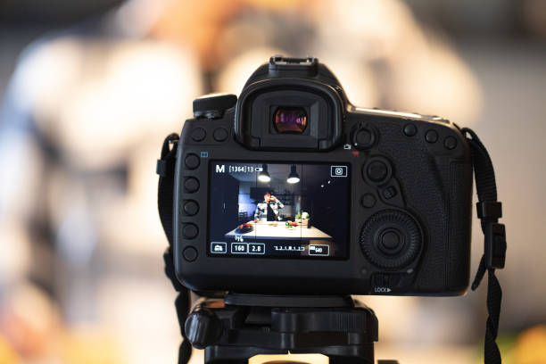 istock Recording a video at home, while preparing food in the kitchen 1445558669