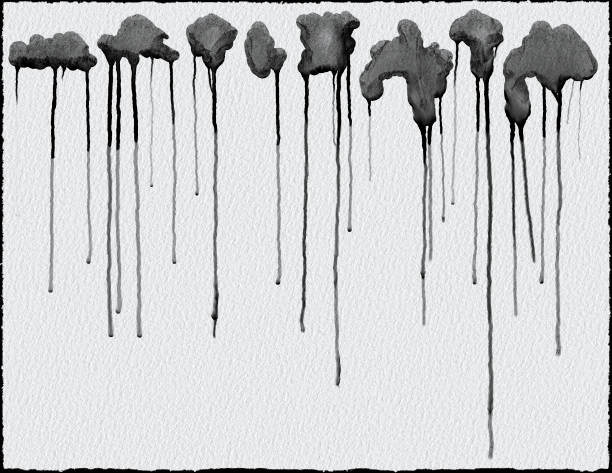 istock Ink Paint Drips on Textured Paper 1445558826