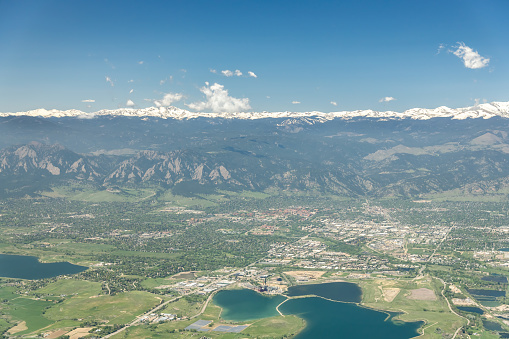 Aerial View of Boulder, CO, USA
