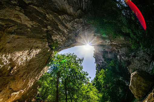 Prerasts of Vratna or Vratna Gates are three natural stone bridges on the Miroc mountain in Serbia