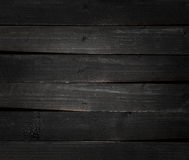 istock Dark wooden fence background with vignette. 1445564663